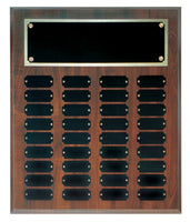 Cherry Finish Completed Perpetual Plaque